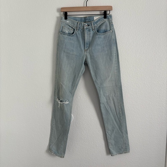 rag & bone Denim - Rag and Bone Women's Size 26 Blue Distressed Skinny Jeans